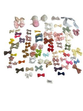 baby bows  clip bows 23 sets the rest are single bows  oreowned never worn